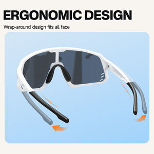 Lunettes de sport pour enfants garçon fille avec cadre TR90 personnalisé, protection contre le vent, UV400, pour le patinage en plein air, lunettes de course à pied, lunettes de vélo - Product Image 4