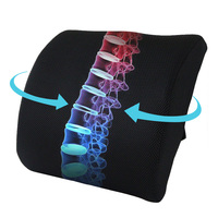 Oreiller de soutien lombaire en mousse à mémoire de forme Sleepsia Coussin de soutien du bas du dos pour soulager les douleurs au bas du dos