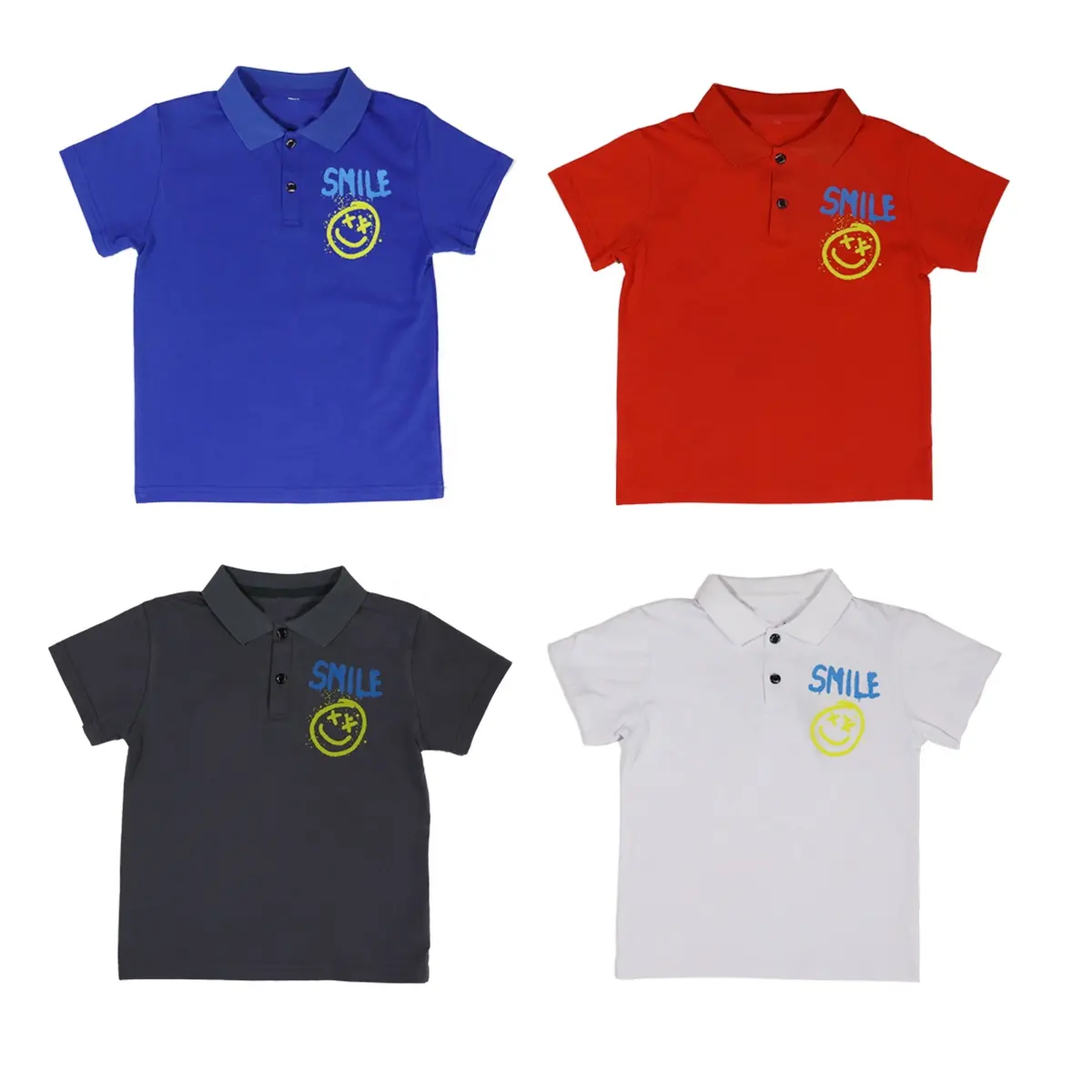 Low MOQ Wholesale Baby Boy Clothes Kids Children's Clothing Plain Polo T-shirt For Baby Boys Custom Boy Polo Shirts