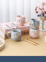Tasses à café en papier de luxe imprimées en sérigraphie motif marbre, promotionnelles, pour couples, Noël, Nouvel An, mariage - Nouveauté TOMAS