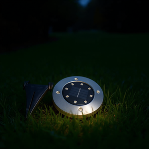 S&N Solar Garden <b>Light</b> 12 <b>Led</b> Waterproof Outdoor Lawn Lamp For Patio Pathway - Product Image 3