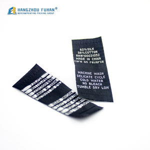 Haut de Gamme Noir Tissé En Soie Dorée Logo <span class=keywords><strong>Chaussures</strong></span> Étiquette De Taille - Product Image 6