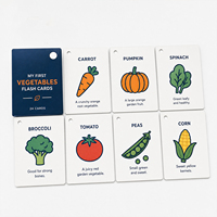 Jeu de cartes en carton personnalisé à coins arrondis avec des thèmes de routine quotidienne, jeu de cartes mémoire amusant pour enfants, cartes flash éducatives