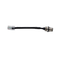 Conector M12 de 4 Pines, Código D, Industrial, Impermeable, Transmisión Estable, Cable Macho-Hembra a RJ45, Arnés de Cables