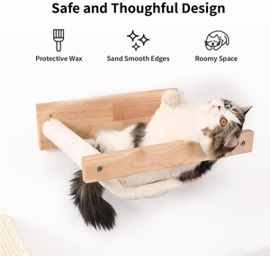 Lit pour chat mignon à prix d'usine, <span class=keywords><strong>hamac</strong></span> mural pour chat et perchoirs, meubles haut de gamme pour chat pour dormir, jouer et grimper - Product Image 2