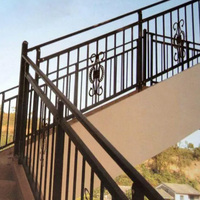 2026 Garde-corps d'escalier en métal personnalisé minimaliste, Garde-corps de balcon, Clôture décorative pour cour et espaces publics
