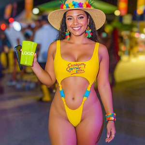 Maillot <span class=keywords><strong>de</strong></span> <span class=keywords><strong>bain</strong></span> une pièce monokini découpé personnalisé style carnaval, tenue <span class=keywords><strong>de</strong></span> plage pour le lundi <span class=keywords><strong>de</strong></span> Jouvert des Caraïbes, fournisseur en gros d'été - Product Image 1