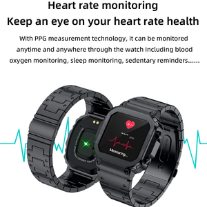 Montre connectée AW39, écran TFT 1,54 pouce, alliage de zinc, appels Bluetooth, moniteur de fréquence cardiaque et de sommeil, étanche IP68 pour Android et iOS - Product Image 3