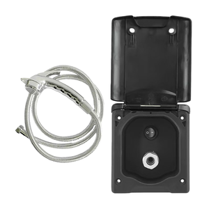 Premium <strong>RV</strong> Exterior Shower Box Kit Motorhomes Caravans Camper with Hose <strong>Faucet</strong> - Product Image 6