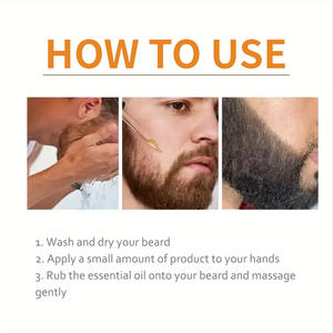 น้ำมันบำรุงเคราออร์แกนิกสมุนไพรสำหรับผู้ชาย สูตรวีแกน ช่วยบำรุงและเพิ่มความชุ่มชื้น สำหรับแบรนด์ส่วนตัว - Product Image 2