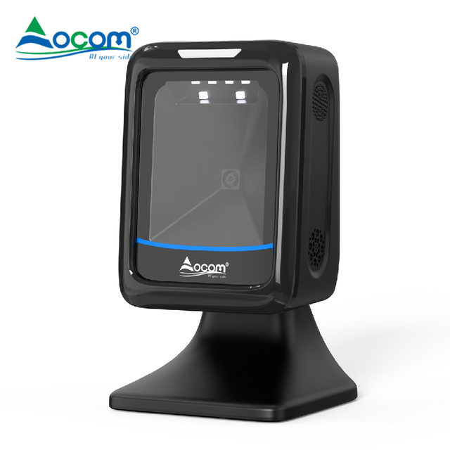 OCBS-T288 OCOM High Performance 2D Omni-Directional USB Barcode Scanner Red LED for Supermarket in Stock