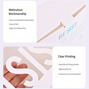 Tùy chỉnh chất lượng cao các tông màu trắng hiển thị hộp thẻ bao bì hộp với cửa sổ vật nuôi rõ ràng cho quần áo Mỹ phẩm quà tặng - Product Image 5