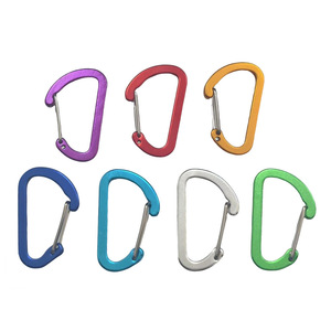 Mosquetón de Aleación de Aluminio Tipo D Tamaño 4, Gancho para Llavero, Colgador para Mochila, Clip para Botella de Agua, Disponible en Varios Colores - Product Image 5