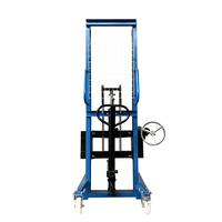 400kg fer tambour plastique seau chariot élévateur manuel empileur camion huile tambour élévateur empileur camion Nylon et PU roues