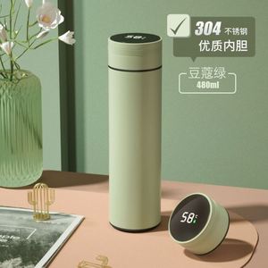 Botella de Agua Inteligente de Acero Inoxidable con Pantalla Táctil LED de 17 oz/500 ml, con Indicador de Temperatura y Infusor de Té - Product Image 2