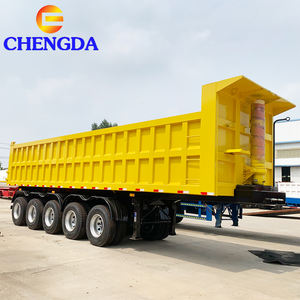 Semi-<span class=keywords><strong>remorque</strong></span> benne basculante latérale hydraulique à trois essieux pour charges lourdes 60-80 tonnes, avec benne arrière, pour le transport en Chine - Product Image 2