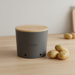 Recipiente para Almacenar Alimentos con Tapa de Madera de Haya, Diseño Natural - Product Image 3