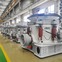 Concasseur à cône hydraulique multicylindre avancé pour le concassage du granit dur et du quartzite