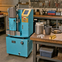 Máquina de Fundición al Vacío de Acero Galvanizado Semiautomática de Alta Precisión, 5KW, para Joyería de Oro y Plata, Fundición en 3 Minutos, 1kg, 220V