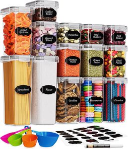 New Products Multifunction Kitchen Accessories Tools Large Clear Airtight Food Storage Containers For Kitchen Organization