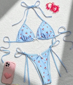 <span class=keywords><strong>Bikini</strong></span> personalizable de cintura alta con estampado de sublimación para mujeres de talla grande por diseñador, ideal para trajes de baño - Product Image 5