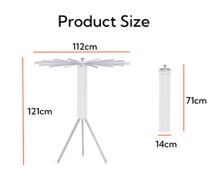 Séchoir pliable portable en aluminium, sans installation, pour intérieur/<span class=keywords><strong>extérieur</strong></span>, salle de bain, maison, balcon - Product Image 5