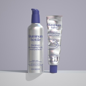 Tube souple rond en aluminium pour crème pour les mains, emballage vide écologique personnalisé pour cosmétiques - Product Image 3