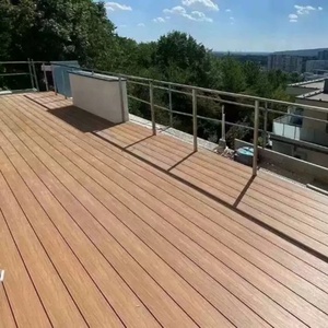 Pavimentazione per Esterni WPC 3D Goffrata a Incastro, Anticorrosione, per Terrazze e Balconi, Pavimenti in Legno-Plastica per Cortili - Product Image 5