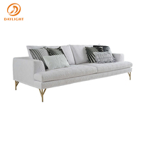 Canapé modulaire trois places en cuir véritable marron avec broderie unique en peau de serpent, style de design italien pour salon ou hôtel