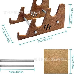 Soporte de madera para teclado, organizador de escritorio de 3 niveles, estante de almacenamiento para uso en el hogar y la oficina - Product Image 4