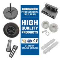 Componentes Moldeados por Inyección OEM Duraderos Hechos de Materiales PP, ABS, PC, PA66, Certificados por RoHS y REACH, para Logotipo Personalizado