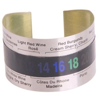 Termómetro Digital de acero inoxidable para botella de vino tinto, pulsera eléctrica con pantalla Lcd, medidor de temperatura creativo
