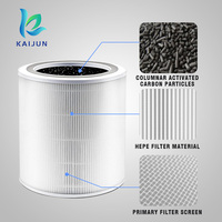 KAIJUN Filter karbon aktif kartrid, kompatibel untuk levoit Core 400S-RF bagian pemurni udara
