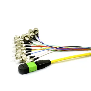 Mpo-st 12f Breakout Cable Fiber Patch Cord