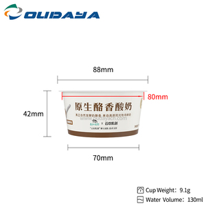 Gobelets en plastique PP à paroi simple jetables OUDAYA avec couvercle IML, 130 ml, 15,8 g, qualité alimentaire Guangdong, sans transfert d'odeurs, inviolables, avec logo personnalisé - Product Image 4