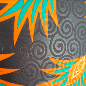 Tissu en microfibre 100 % polyester imprimé double face style batik africain, 110 GSM, pour robes de mariée filles et garçons - Product Image 2