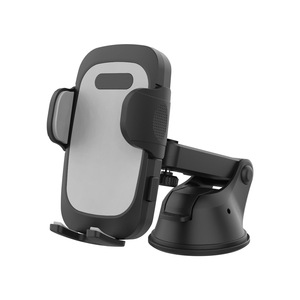Soporte para teléfono para salpicadero de coche, soporte con ventosa para parabrisas, ajuste universal, plástico negro y gris - Product Image 2