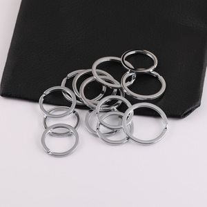Anillos Planos de Metal Cromado de Varios Tamaños, Accesorios para Bolsos, Hebillas para Llaveros, Adornos - Product Image 1