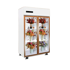 Refrigerador comercial con pantalla de flores, refrigerador con puerta de vidrio transparente, refrigerador de flores frescas - Product Image 6