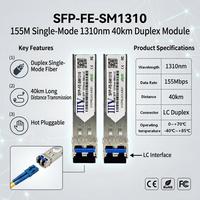 Module SFP 155 Mbps 1310 nm 40 KM Duplex LC SMF DDM Transceiver Fibre Optique Monomode Fast Ethernet Garantie 3 Ans Données