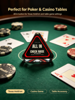 Bouton de table de poker Texas Hold'em personnalisé en verre triangulaire avec impression double face, accessoires de table de jeu pour casino et club