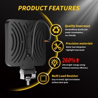 4 Inch 126W Wide Field View LED Work Light Front Aperture Modification Exterior Accessories for Off-Road Car Inspection