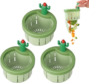 Colador de desagüe para fregadero de cocina de <span class=keywords><strong>Cactus</strong></span> al por mayor, cubierta de desagüe de ducha, Colector de pelo para filtro de colador de fregadero de cocina - Product Image 1