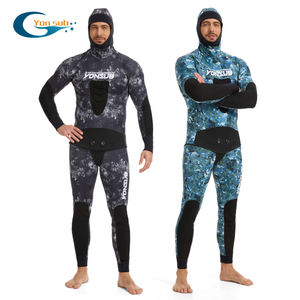 Muta da Sub Personalizzata Mimetica per Pesca Subacquea, Muta in Neoprene a 2 Pezzi per Apnea e Pesca - Product Image 1