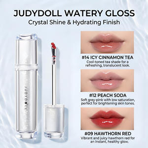 Brillo Labial Efecto Espejo, Voluminizador, de Larga Duración, con Esencia de Agua de Hierro de Hielo, Tubos de Cristal, <span class=keywords><strong>Maquillaje</strong></span> Diario - Product Image 5