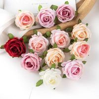Künstliche Seidenrosenköpfe für DIY Hochzeitsdekoration Blumenwand Corsage Bastelmaterialien Großhandel