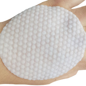 แผ่นสำลีกลมแบบใช้แล้วทิ้ง ผ้าเช็ดหน้าเพื่อการทำความสะอาดผิวอย่างมีประสิทธิภาพและล้างเครื่องสำอางและผิวที่เปียก - Product Image 1