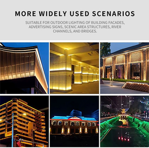 Công suất cao RGBW <span class=keywords><strong>LED</strong></span> Tường máy giặt nhôm đèn cơ thể Dải tuyến tính ánh sáng cho khu vực rộng lớn xây dựng thành phố mặt tiền chiếu sáng - Product Image 4