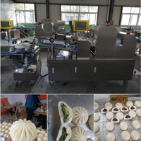 Bun cuit à la vapeur automatique d'approvisionnement d'usine faisant la chaîne de production farcie de chignon Baozi de machine