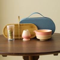 8 pièces – Accessoires de voyage personnalisés pour matcha en gros : fouet et bol en céramique pour outils à thé